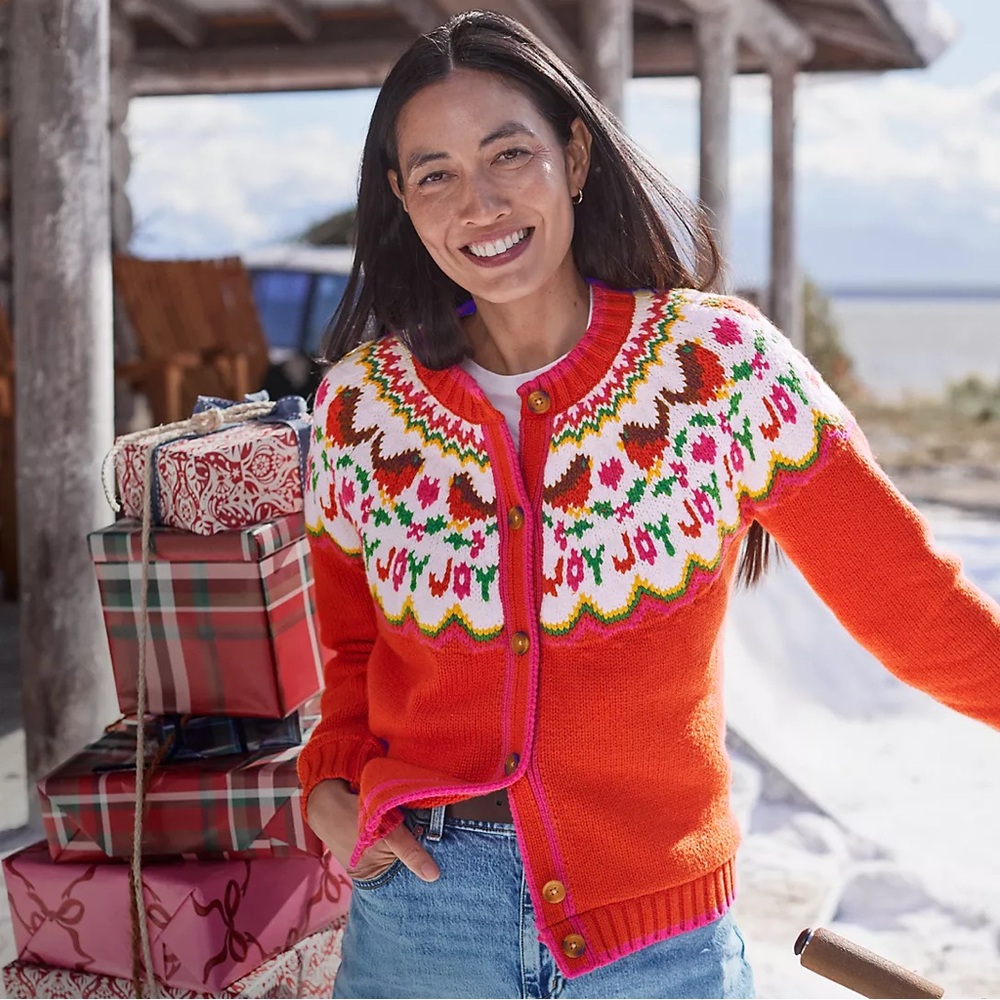Women’s Lofty Fair Isle Cardigan Sweater